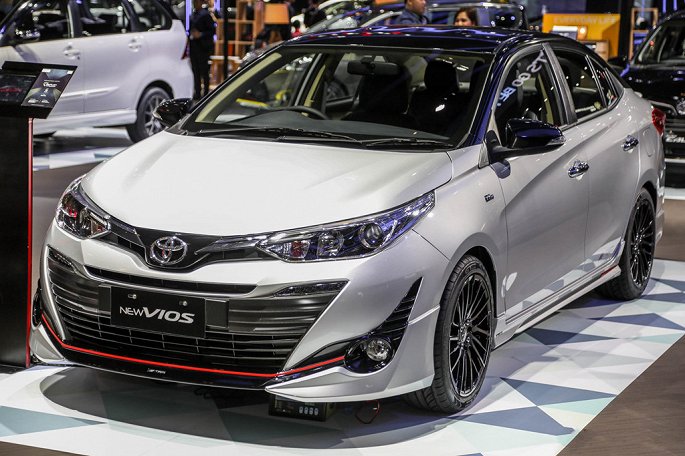 Toyota Vios 2018 ban hieu suat cao trung bay tai Indonesia hinh anh 1